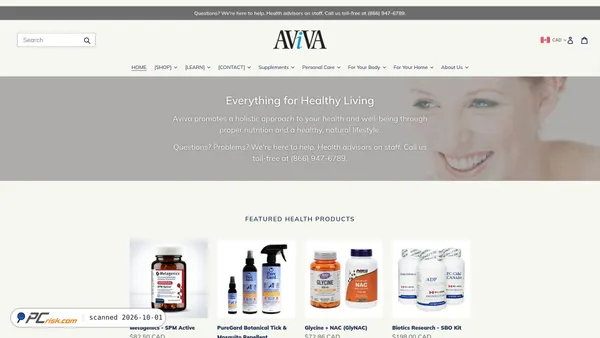 avivahealth.com screenshot