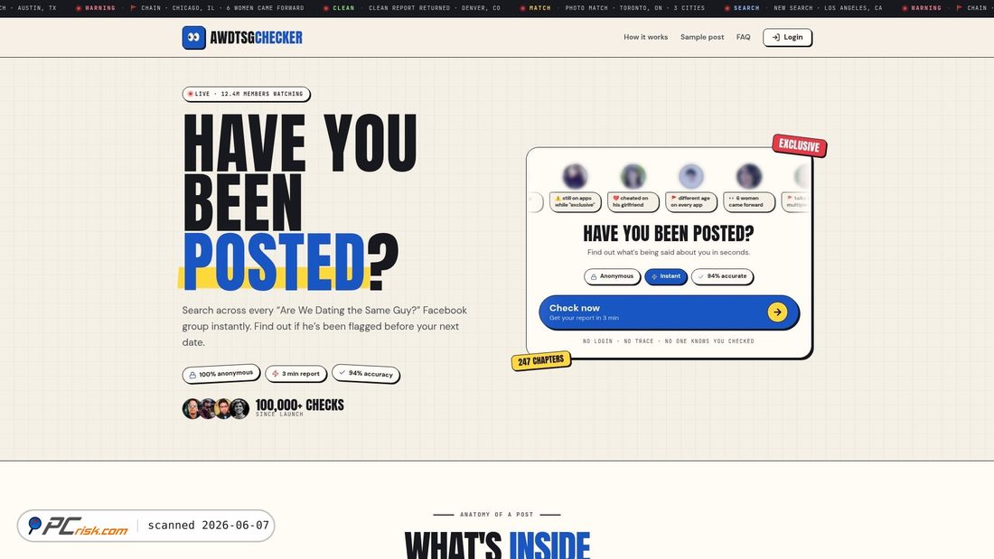 Screenshot of awdtsgchecker.com