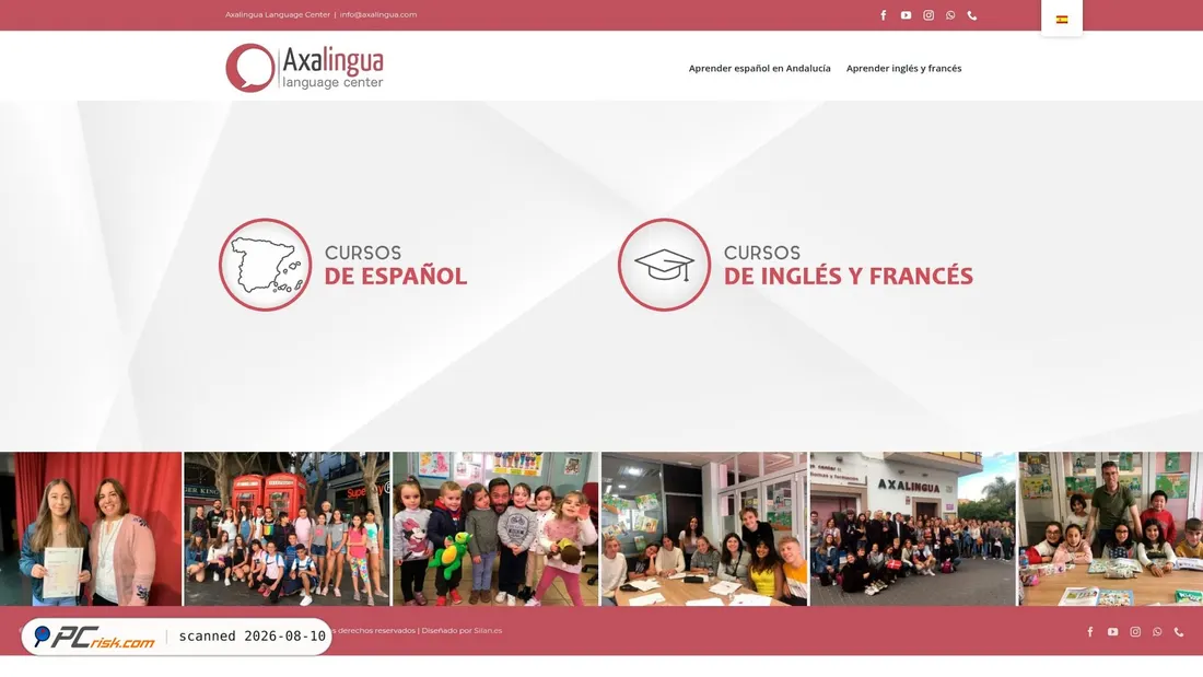 Screenshot of axalingua.com