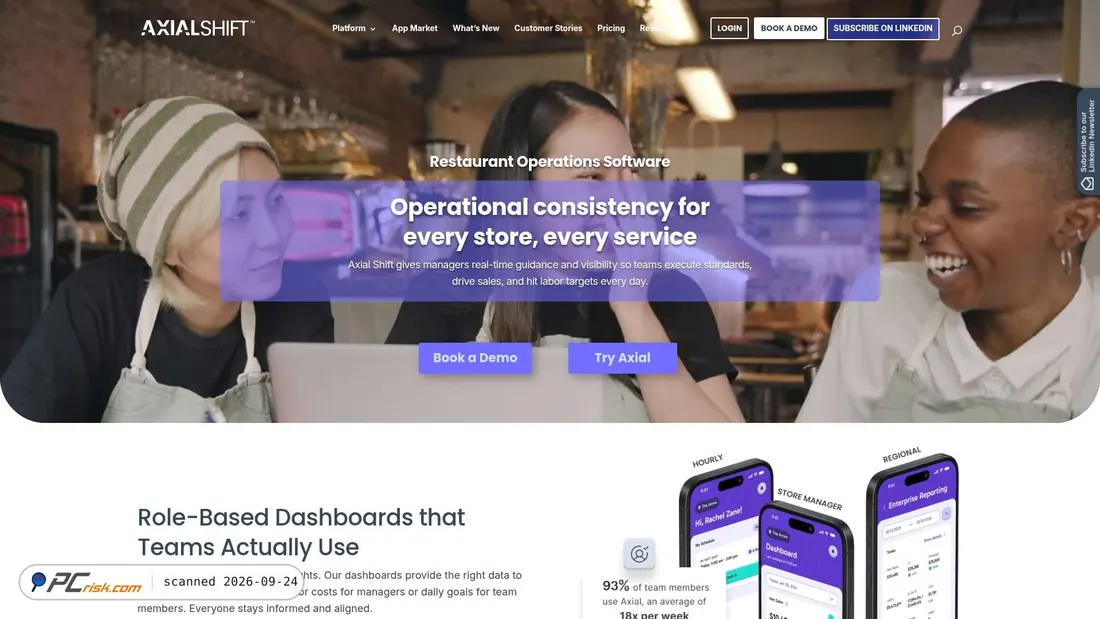 Screenshot of axialshift.com