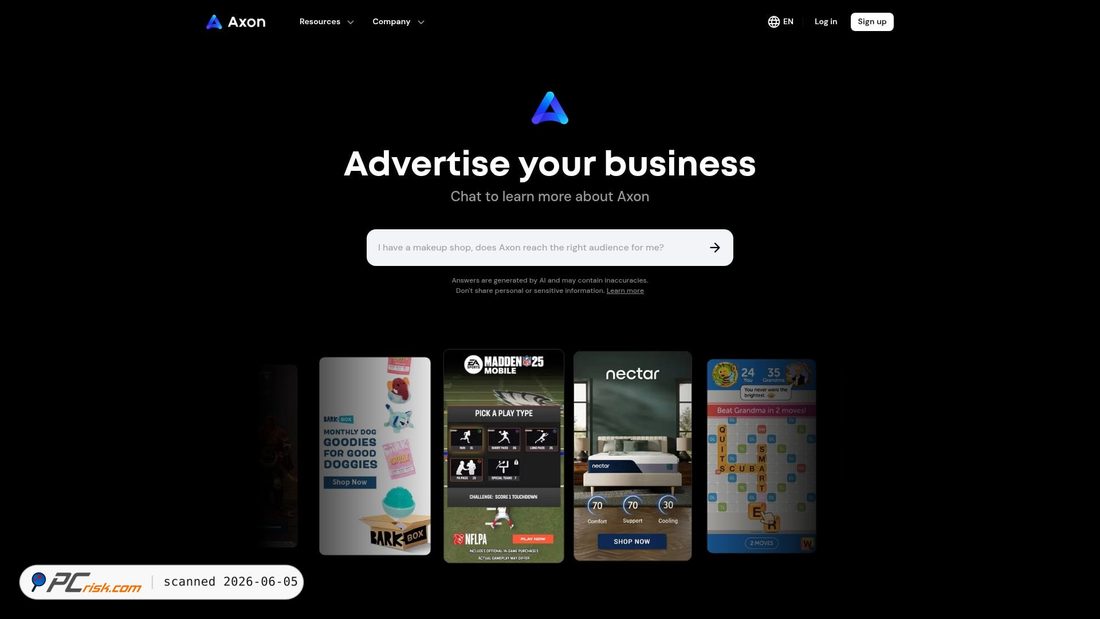 Screenshot of axon.ai