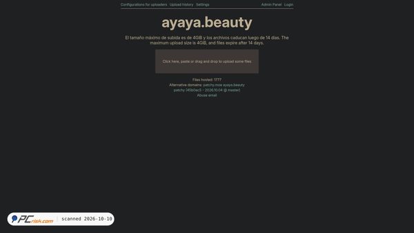 Capture d’écran de ayaya.beauty