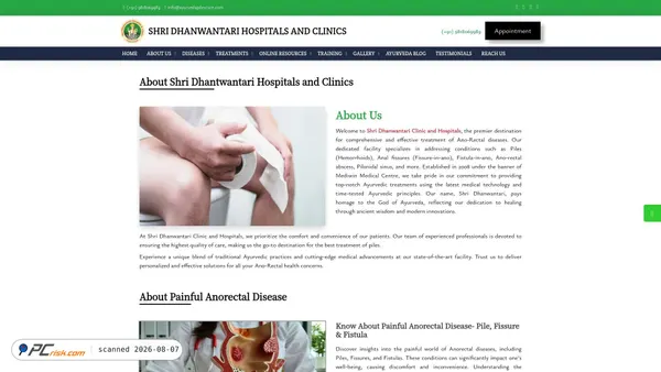 ayurvedapilescure.com screenshot