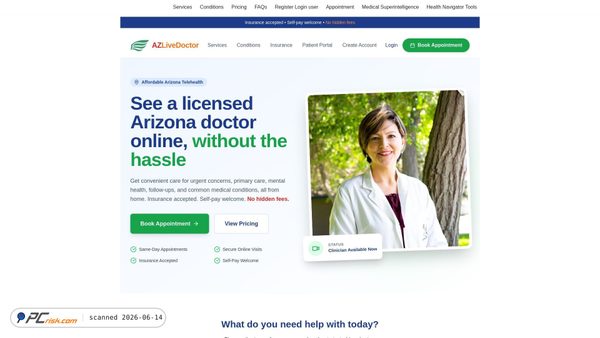 azlivedoctor.com screenshot