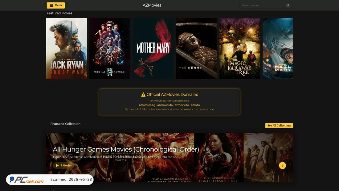 Screenshot of azmovies.to