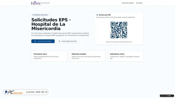 Captura de azure-display-lab.lovable.app
