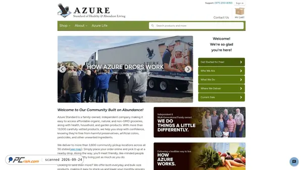 azurestandard.com screenshot