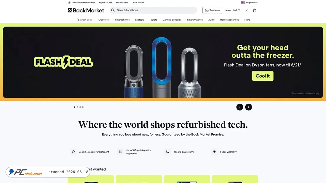 Screenshot of backmarket.com