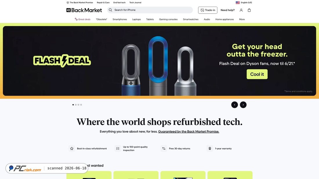 Screenshot di backmarket.com