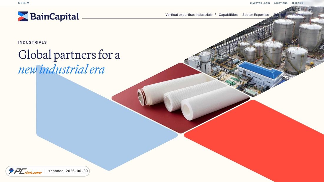 Screenshot von baincapitalindustrials.com