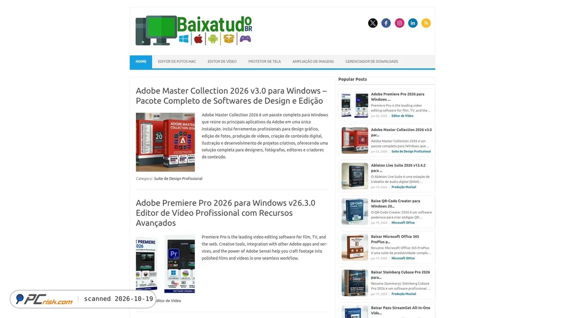 Screenshot di baixatudobr.com