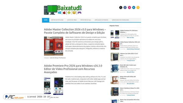 Screenshot di baixatudobr.com