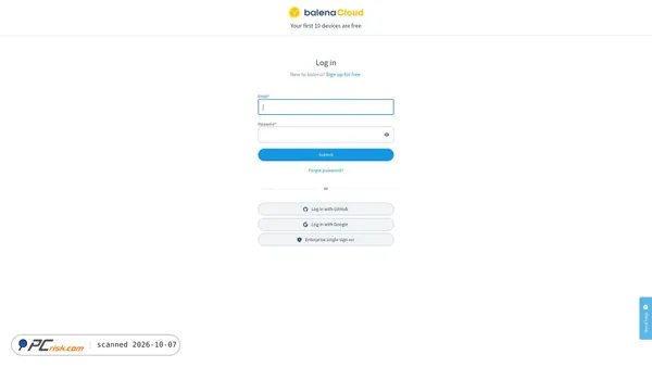 balena-cloud.com screenshot