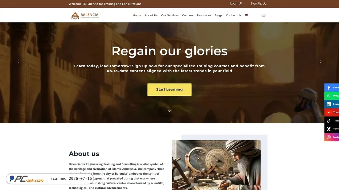Screenshot of balencia.net