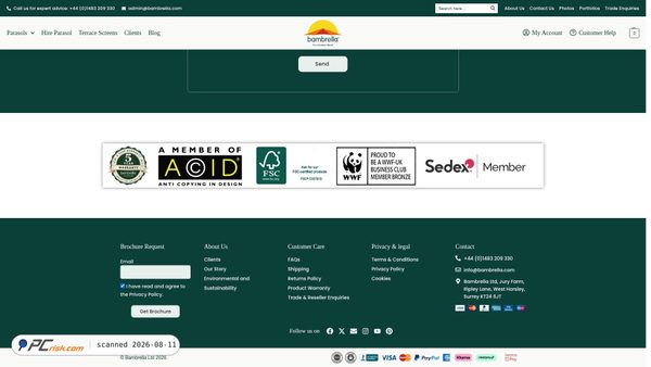 bambrella.co.uk screenshot