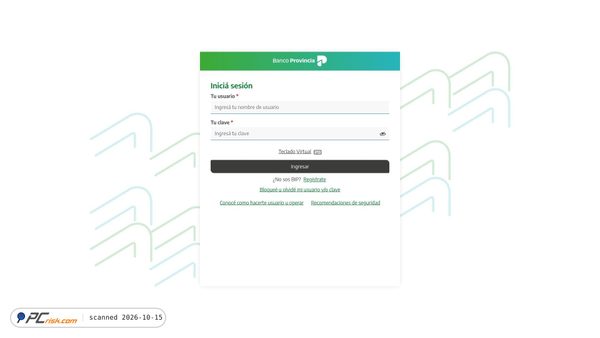 bancoprovincia.bancainternet.com.ar screenshot
