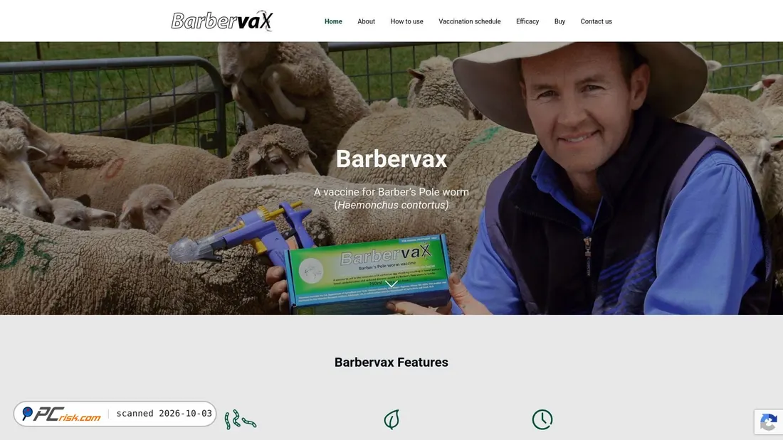 Screenshot of barbervax.com
