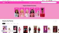 Captura de ecrã de barbie.com