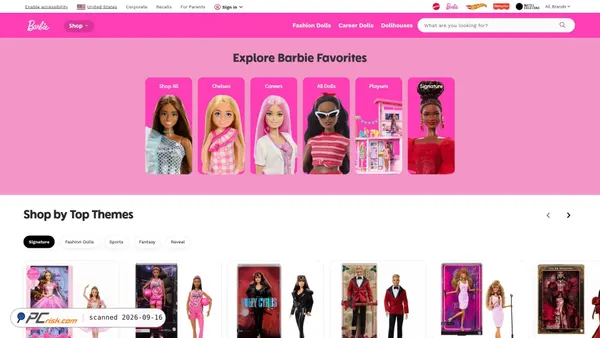 barbie.com screenshot