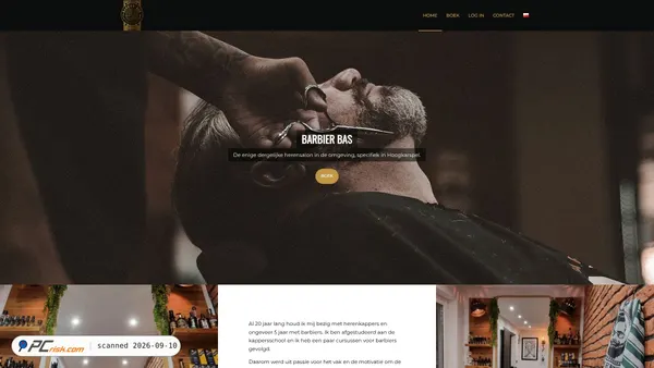 Screenshot di barbierbas.nl
