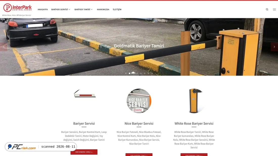 Screenshot of bariyerservisi.net