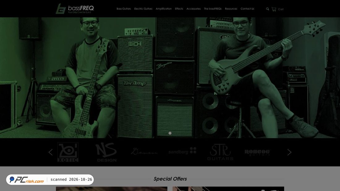 Screenshot van bassfreq.com.sg
