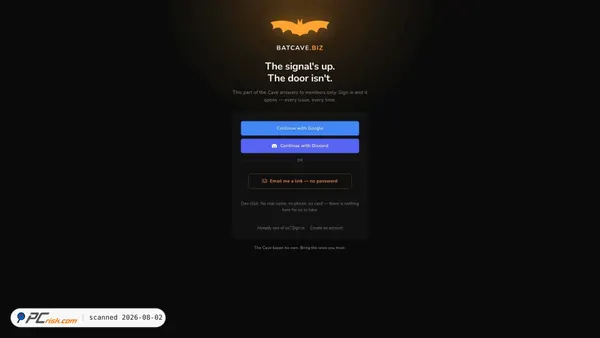 batcave.biz screenshot