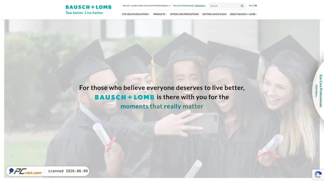 Screenshot of bauschstaging.wpengine.com