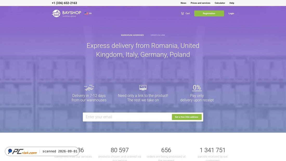 Screenshot von bayshop.com