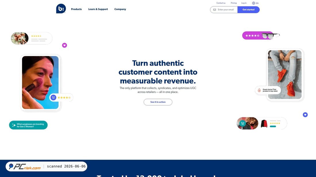 Screenshot of bazaarvoice.com