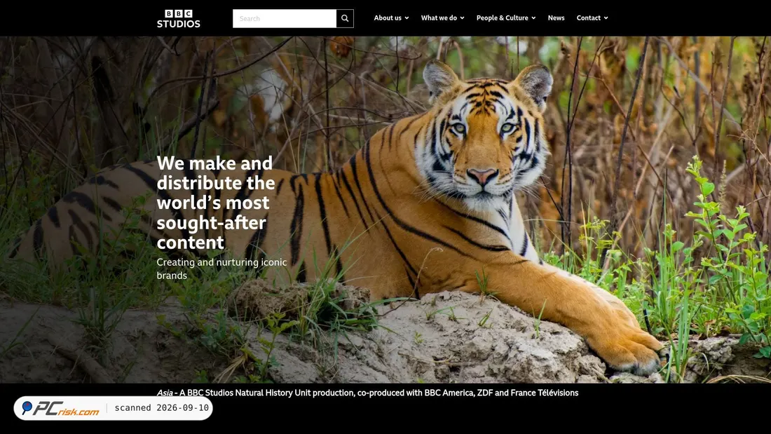 Screenshot von bbcstudios.com