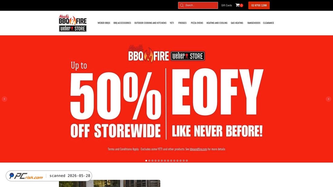 Screenshot of bbqandfire.com