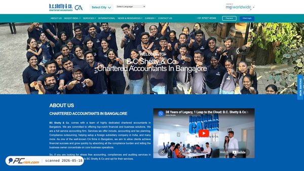 bcshettyco.com screenshot