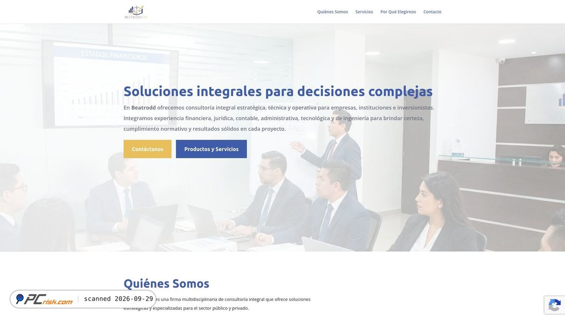 Captura de ecrã de beatrodd.com