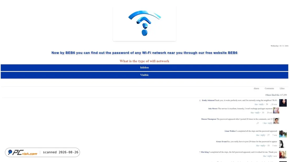 Screenshot di beb6.com