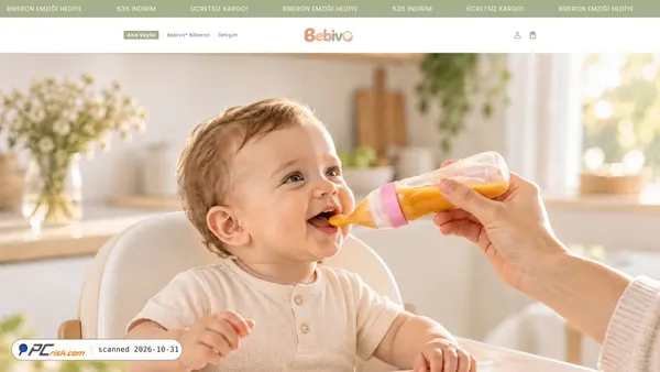 Captura de ecrã de bebivo.com.tr