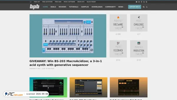 Zrzut ekranu bedroomproducersblog.com