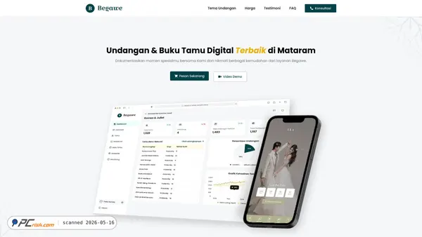 begawe.com screenshot