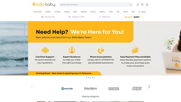 bellababy.ie screenshot