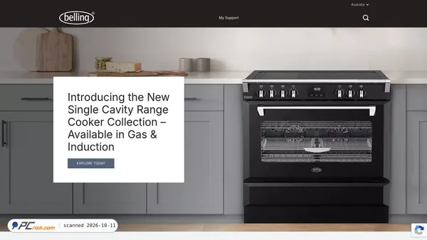 Captura de ecrã de belling.com.au