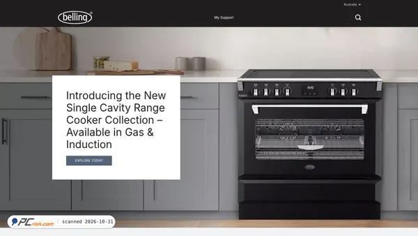 belling.com.au screenshot