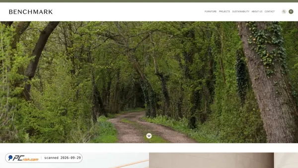 benchmarkfurniture.com screenshot