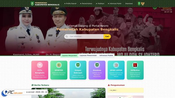 bengkaliskab.go.id screenshot