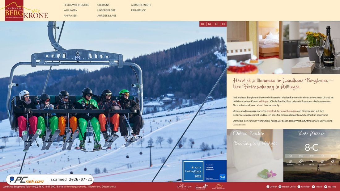 Screenshot of bergkrone.de