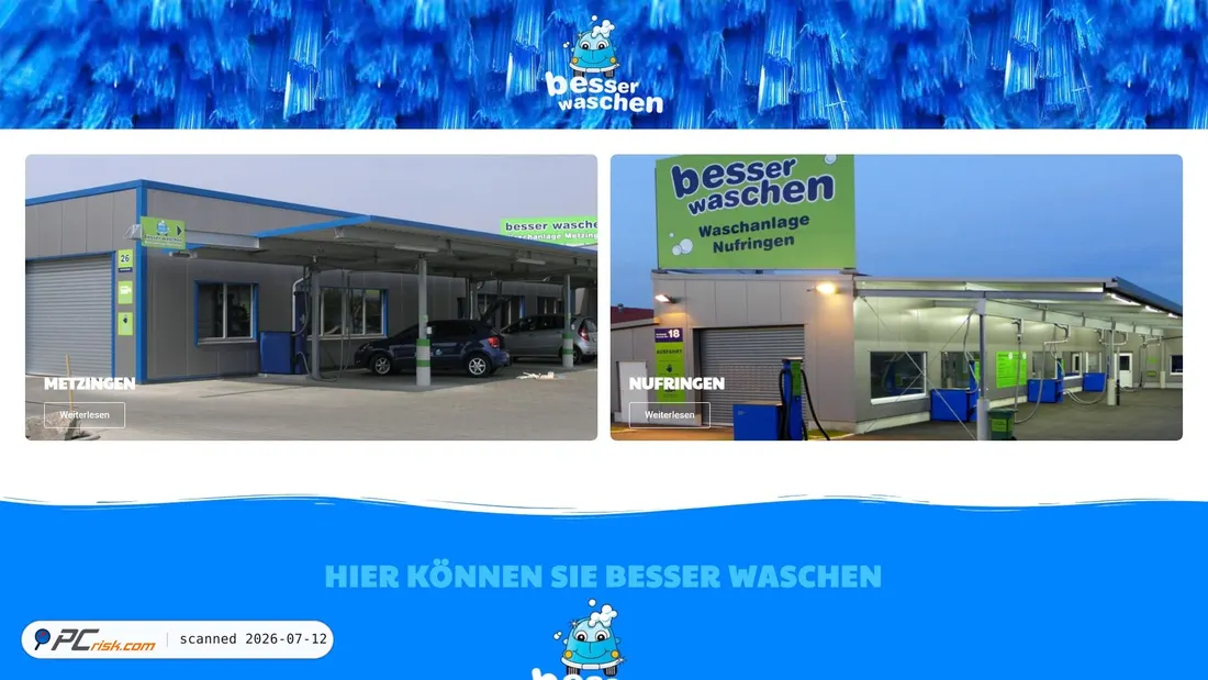 Screenshot of besserwaschen.de