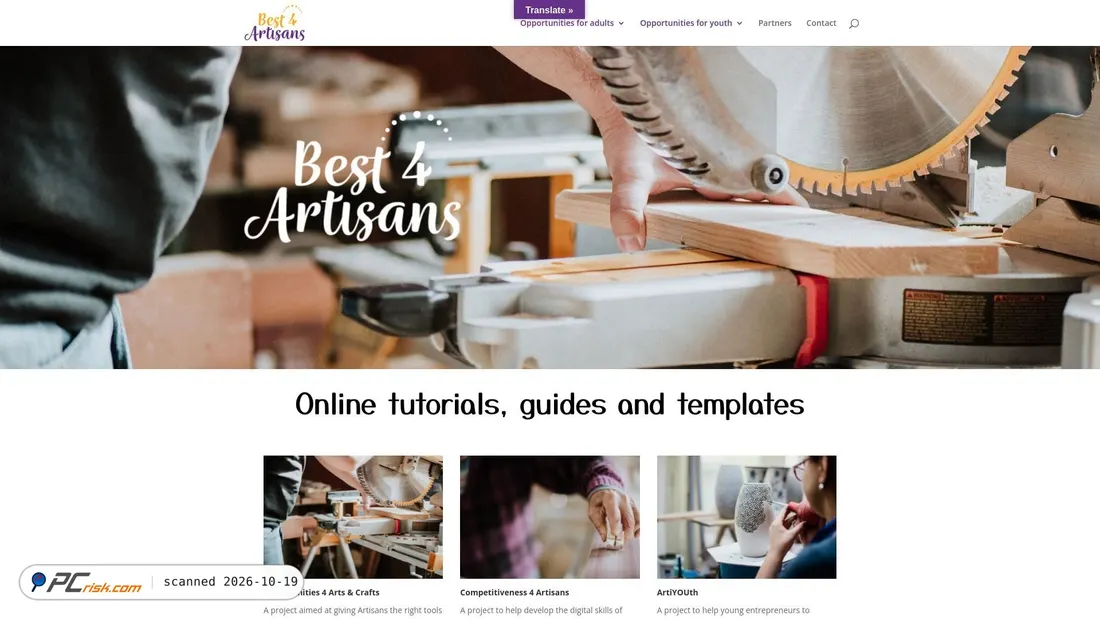 Captura de ecrã de best4artisans.eu
