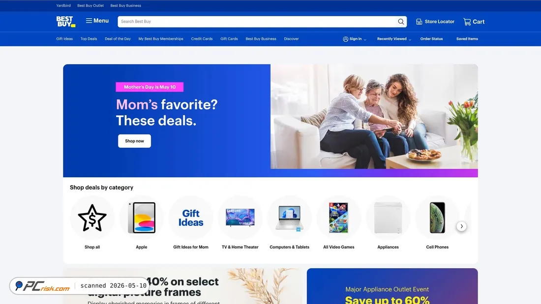 Screenshot von bestbuy.com