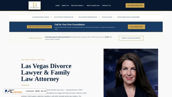 Zrzut ekranu bestfamilylawyerslasvegas.com