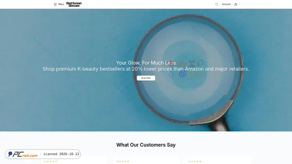 bestkoreanskincareco.shop screenshot