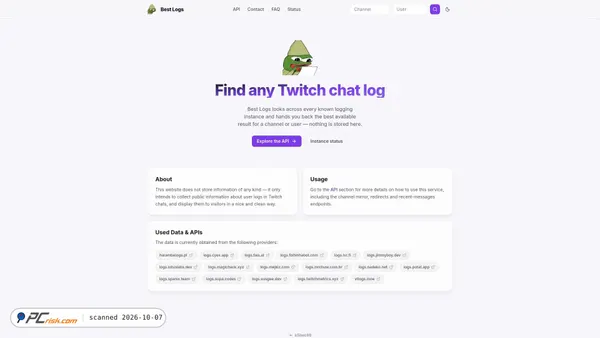 bestlogs.supa.codes screenshot